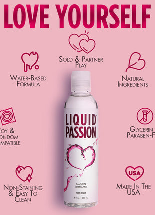 Liquid Passion Natural Lubricant - 8oz