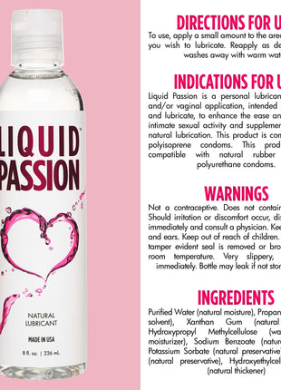 Liquid Passion Natural Lubricant - 8oz
