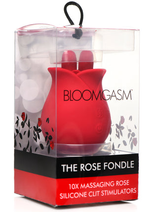 10x Fondle Massaging Rose Silicone Clit Stimulators