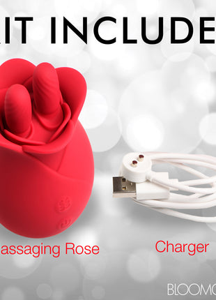10x Fondle Massaging Rose Silicone Clit Stimulators