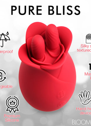 10x Fondle Massaging Rose Silicone Clit Stimulators