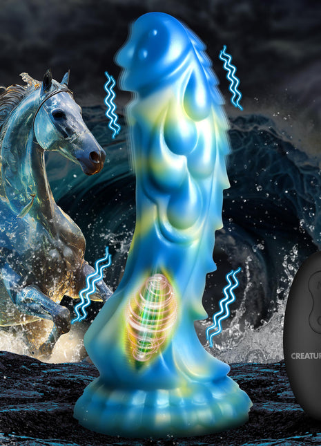 Sea Stallion Vibrating Silicone Dildo With Remote