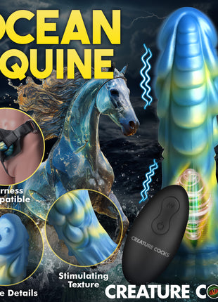 Sea Stallion Vibrating Silicone Dildo With Remote