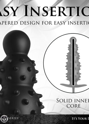 Ass Puffer Nubbed Inflatable Silicone Anal Plug
