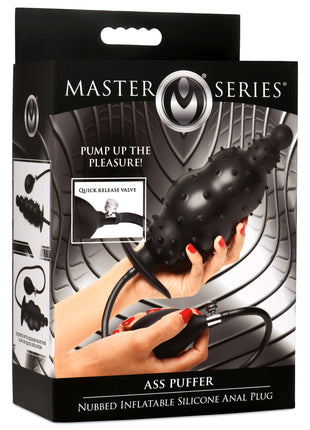 Ass Puffer Nubbed Inflatable Silicone Anal Plug