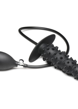 Ass Puffer Nubbed Inflatable Silicone Anal Plug