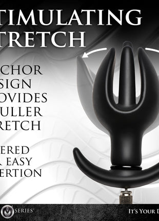 Ass Bound Anchor Inflatable Silicone Anal Plug