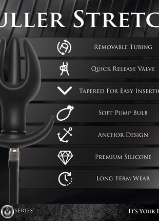 Ass Bound Anchor Inflatable Silicone Anal Plug