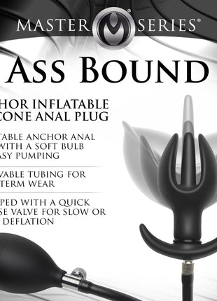 Ass Bound Anchor Inflatable Silicone Anal Plug