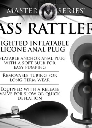 Ass Rattler Weighted Inflatable Silicone Anal Plug