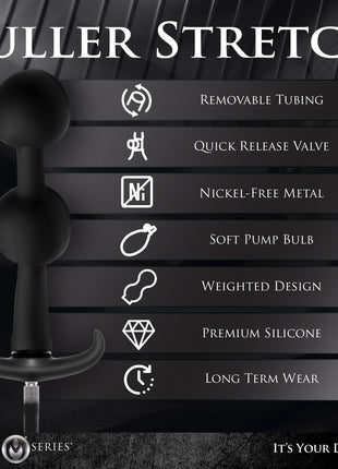 Ass Rattler Weighted Inflatable Silicone Anal Plug