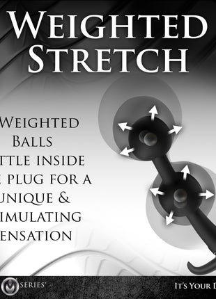 Ass Rattler Weighted Inflatable Silicone Anal Plug