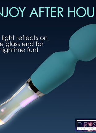 10x Turquoise Dual Ended Silicone And Glass Wand