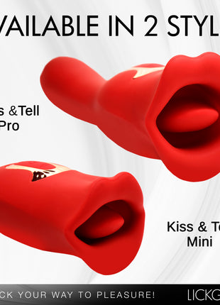 Kiss And Tell Mini Kissing And Vibrating Clitoral Stimulator