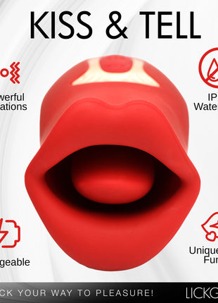 Kiss And Tell Mini Kissing And Vibrating Clitoral Stimulator