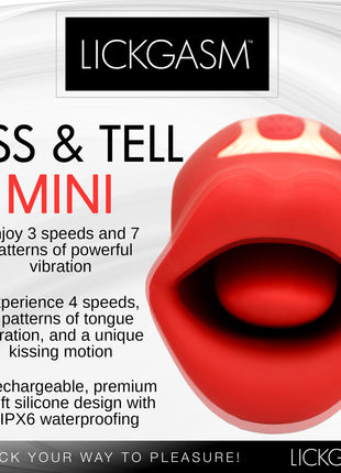 Kiss And Tell Mini Kissing And Vibrating Clitoral Stimulator