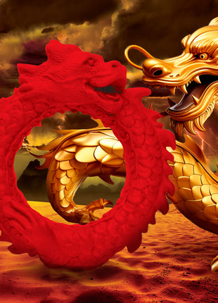 Rise Of The Dragon Silicone Cock Ring