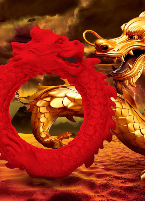 Rise Of The Dragon Silicone Cock Ring