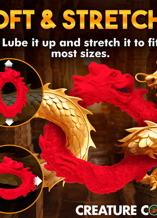 Rise Of The Dragon Silicone Cock Ring