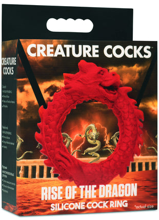 Rise Of The Dragon Silicone Cock Ring