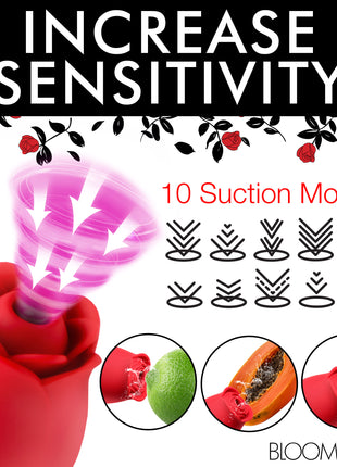 Blooming Bunny Sucking And Thrusting Silicone Rabbit Vibrator