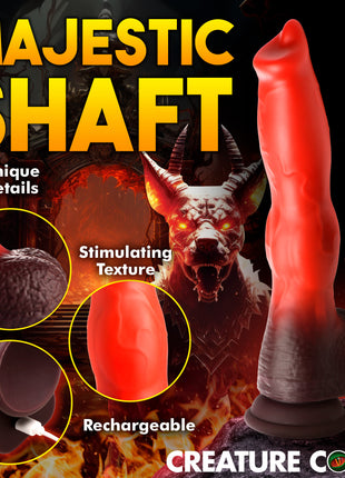 Ramming Hound Thrusting & Vibrating Silicone Dildo