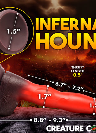 Ramming Hound Thrusting & Vibrating Silicone Dildo