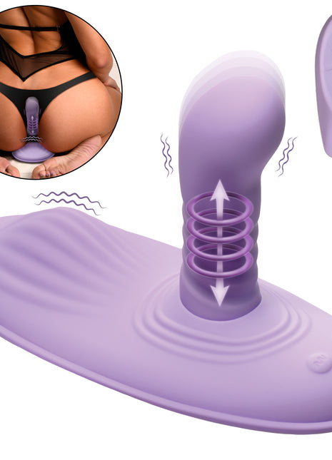 Thrust N' Grind Thrusting And Vibrating Silicone Sex Grinder