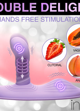 Thrust N' Grind Thrusting And Vibrating Silicone Sex Grinder