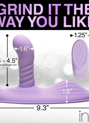 Thrust N' Grind Thrusting And Vibrating Silicone Sex Grinder