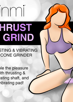 Thrust N' Grind Thrusting And Vibrating Silicone Sex Grinder