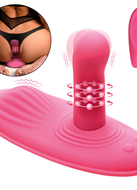 Spin N' Grind Rotating And Vibrating Silicone Sex Grinder