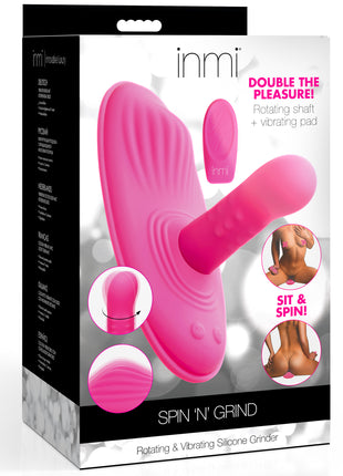 Spin N' Grind Rotating And Vibrating Silicone Sex Grinder
