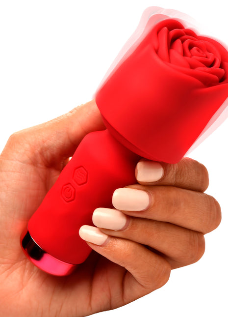 Pleasure Rose-petite Mini Silicone Rose Wand