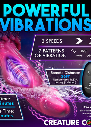Xenox Vibrating Silicone Dildo With Remote