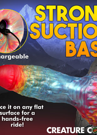 Rainbow Phoenix Vibrating Silicone Dildo With Remote