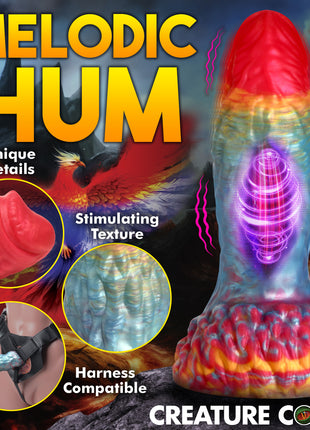 Rainbow Phoenix Vibrating Silicone Dildo With Remote
