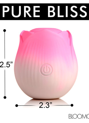 Pulsing Petals Throbbing Rose Clit Stimulator - Pink