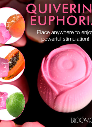 Pulsing Petals Throbbing Rose Clit Stimulator - Pink