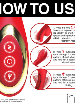 Flicking Silicone Rabbit Vibrator