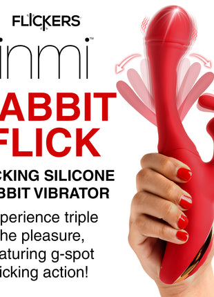 Flicking Silicone Rabbit Vibrator