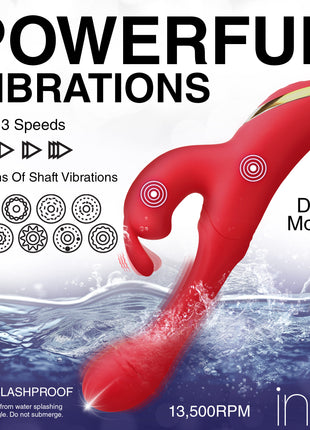 Flicking Silicone Rabbit Vibrator