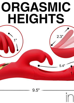 Flicking Silicone Rabbit Vibrator