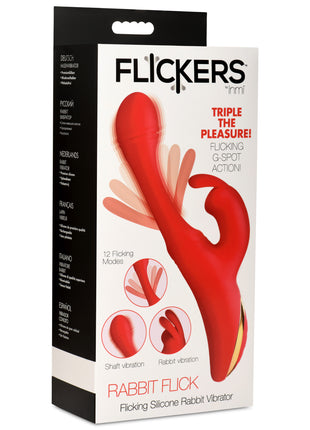 Flicking Silicone Rabbit Vibrator
