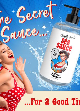 Naughty Jane's Sex Sauce Natural Lubricant - 16oz
