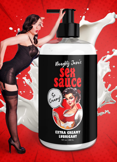 Naughty Jane's Sex Sauce Extra Creamy Lubricant - 16oz
