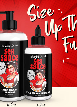 Naughty Jane's Sex Sauce Extra Creamy Lubricant - 16oz