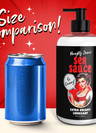 Naughty Jane's Sex Sauce Extra Creamy Lubricant - 16oz