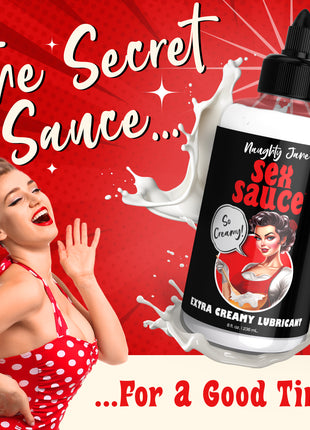 Naughty Jane's Sex Sauce Extra Creamy Lubricant - 8oz