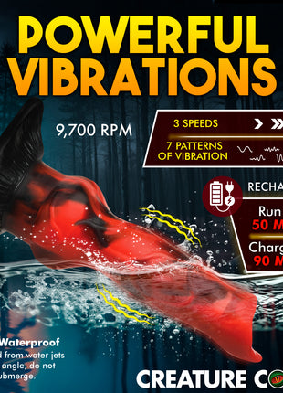 Vibra Beast Vibrating Silicone Dildo
